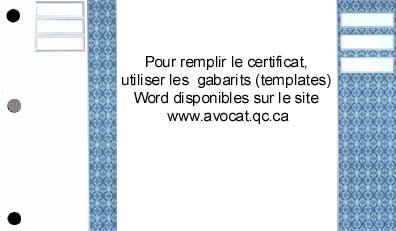 certificats