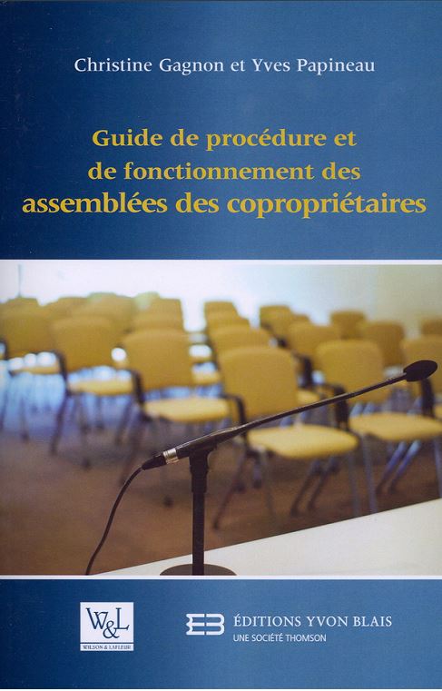 Livre - Guide de procdure et fonctionnement des assembles des copropritaires